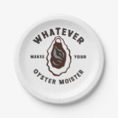 牡蠣の味が海の幸を生み出すおもしろいもの ペーパープレート (正面)