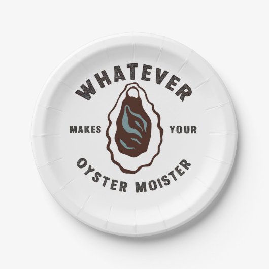 牡蠣の味が海の幸を生み出すおもしろいもの ペーパープレート (正面)