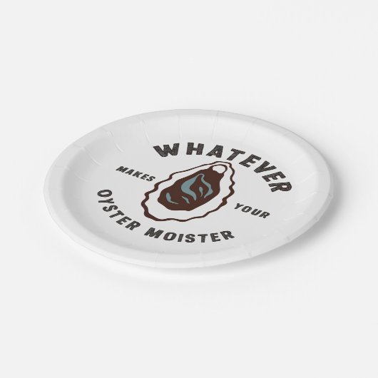 牡蠣の味が海の幸を生み出すおもしろいもの ペーパープレート (アングル)