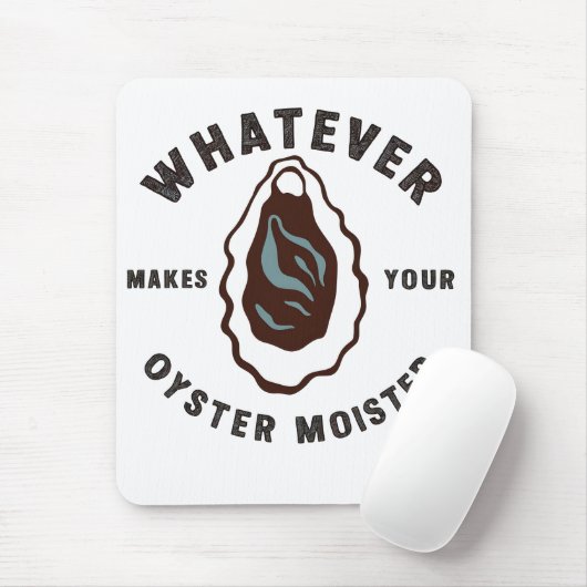 牡蠣の味が海の幸を生み出すおもしろいもの マウスパッド (マウス)