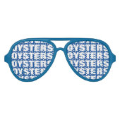 牡蠣の執着パーティーの色合い。海食サングラス アビエーターサングラス (正面)