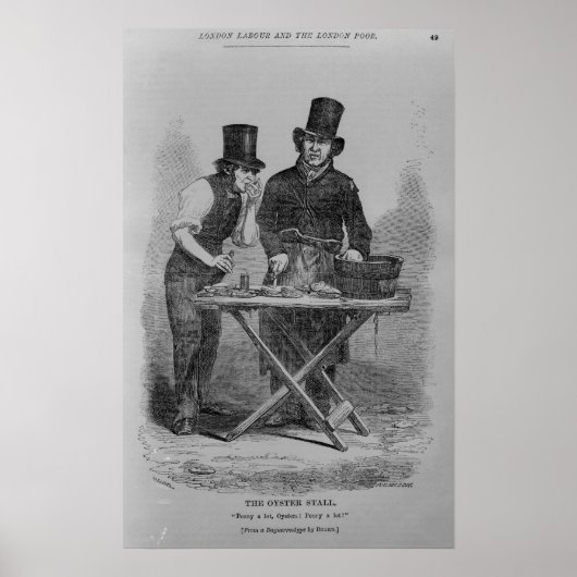 牡蠣の屋台 ポスター (正面)