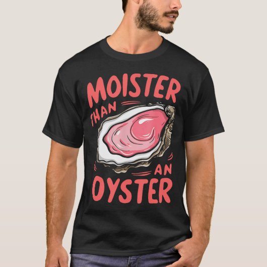 牡蠣の殻を刈り取る以上におもしろい動く Tシャツ (正面)