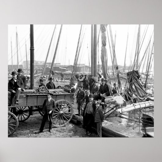 牡蠣の水揚げ ポスター (正面)