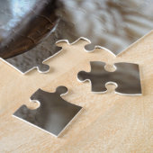 牡蠣の真珠と天然の海のサンゴ写真 ジグソーパズル (側面)