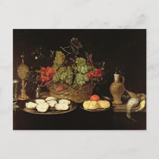 牡蠣の静物詩 ポストカード (正面)