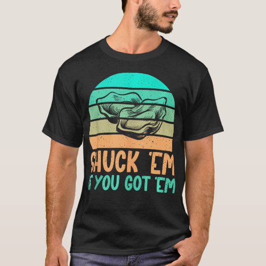 牡蠣もしの得皮を剥げ Tシャツ (正面)