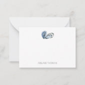 牡蠣パーソナライズされた固定札 ノートカード (正面)