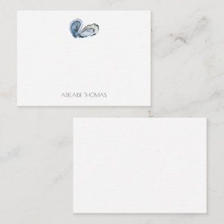 牡蠣パーソナライズされた固定札 ノートカード