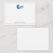 牡蠣パーソナライズされた固定札 ノートカード (正面/裏面)