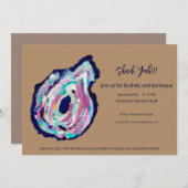 牡蠣パーティーバケット＆BBQ招待 - シャック・イェア 招待状 (正面/裏面)