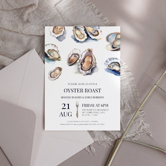 牡蠣パーティー夏の海鮮バーベキュー 招待状