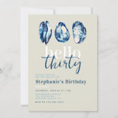 牡蠣パーティー航海の海ビーチ30歳 招待状 (正面)