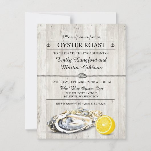 牡蠣パーティー 海のごちそう ナウチカルパーティー 招待状 (正面)