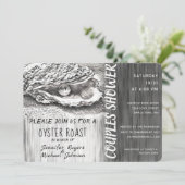 牡蠣ローストカップルが白黒シャワー 招待状 (スタンド正面)