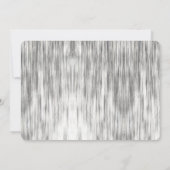 牡蠣ローストカップルが白黒シャワー 招待状 (裏面)