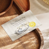 牡蠣ローストシーフードサー航海のビス 名刺