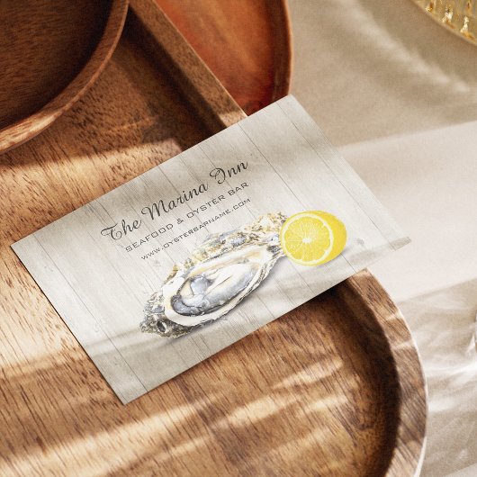 牡蠣ローストシーフードサー航海のビス 名刺