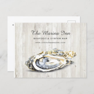 牡蠣ロースト魚介類航海の食品事業 ポストカード