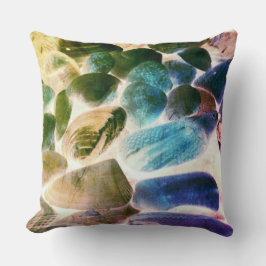 牡蠣殻の色が青からベージュに変わった クッション