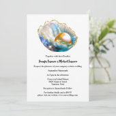 牡蠣殻虹色きらめくビーチ 招待状 (スタンド正面)