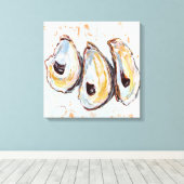 牡蠣殻 キャンバスプリント (インサイチュ (ウッドフロア))