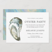 牡蠣真珠誕生会|二匹のカキ 招待状 (正面/裏面)