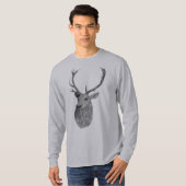 牡鹿のヘッドTシャツ Tシャツ (正面フル)