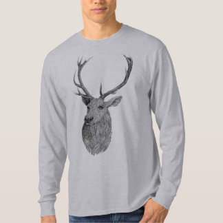 牡鹿のヘッドTシャツ Tシャツ