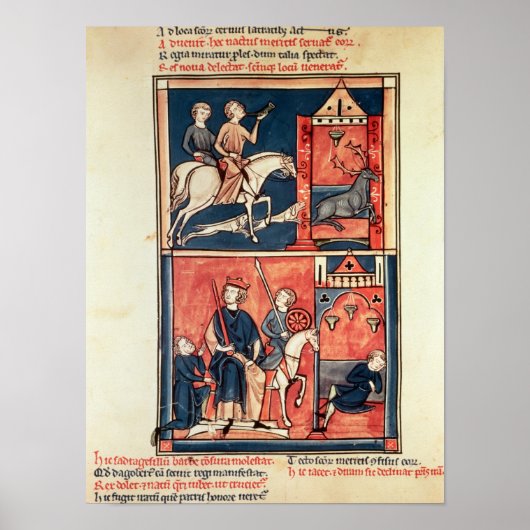 牡鹿の狩りと王 ポスター (正面)