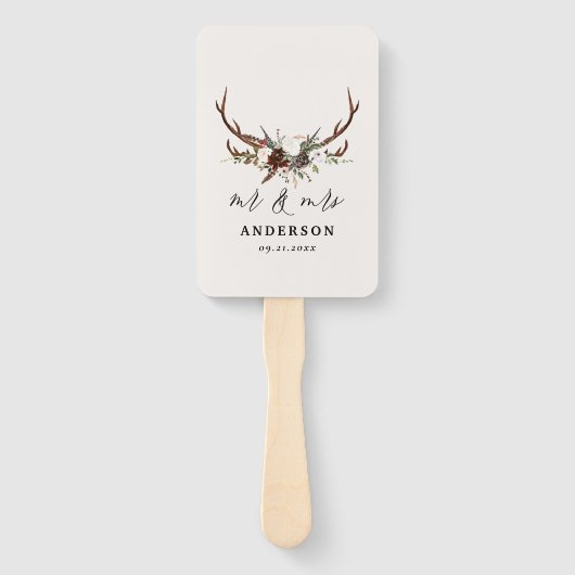 牡鹿田舎植物学結婚のmrとmrsスクリプト ハンドファン (正面)