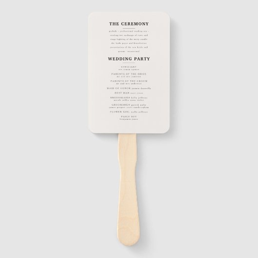 牡鹿田舎植物学結婚のmrとmrsスクリプト ハンドファン (裏面)