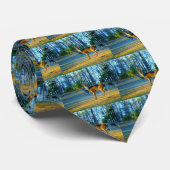 牡鹿/鹿鹿ブライトブルースカイ ネクタイ (ロール)
