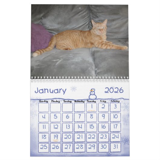 牢獄との年 カレンダー (1月 2026)