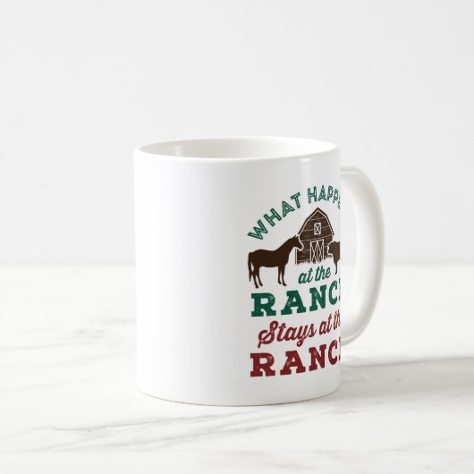 牧場で起こること コーヒーマグカップ (正面右)