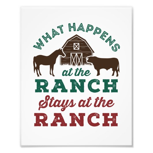 牧場で起こること フォトプリント            (正面)