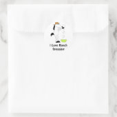 牧場のドレッシング付き漫画の馬 ラウンドシール (バッグ)