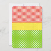 牧場の動物の誕生日パーティー招待状 招待状 (裏面)