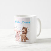 牧場の動物バンドの誕生日 コーヒーマグカップ (正面右)