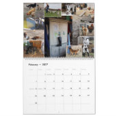 牧場の動物：馬、ヤギ、ペット、家きん カレンダー (2月 2027)