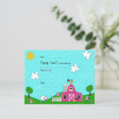 牧場の奇想 ピンク 記入式 サンキューカード (スタンド正面)