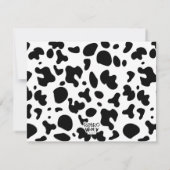 牧場の奇想 ピンク 記入式 サンキューカード (裏面)