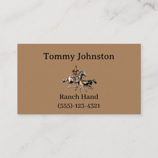 牧場の手 名刺 (正面)