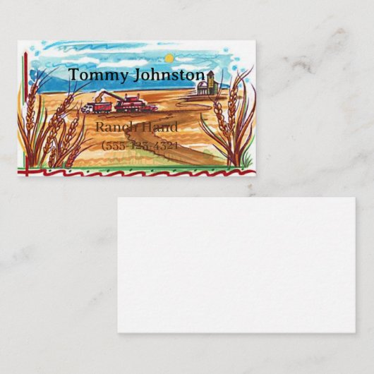 牧場の手 名刺 (正面/裏面)