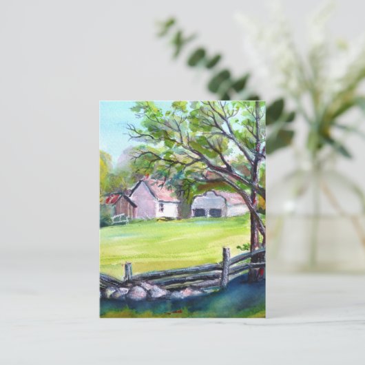 牧場の景色 ポストカード (スタンド正面)