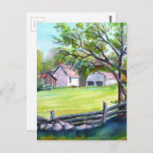 牧場の景色 ポストカード (正面/裏面)
