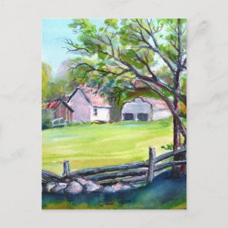 牧場の景色 ポストカード