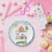 牧場の楽しみ 1歳の誕生日 ペーパープレート (パーティー)