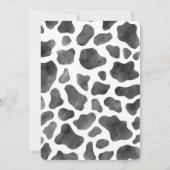 牧場の誕生日パーティー 水彩画の農村 招待状 (裏面)