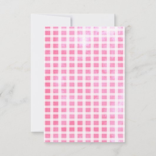 牧場の農場動物の誕生日お礼カード 招待状 (裏面)